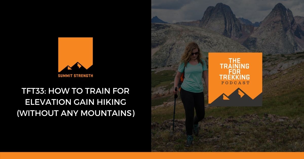 hiking training advice for elevation gain hiking without any mountains